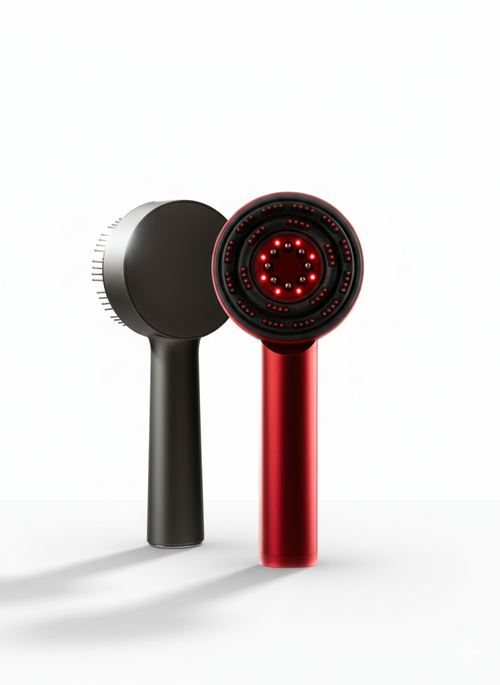 3 Modes Electric Vibration Massage Comb Red Light Therapy Hair Growth Massage Scalp Brush Oil Liquid Applicator Head Massager